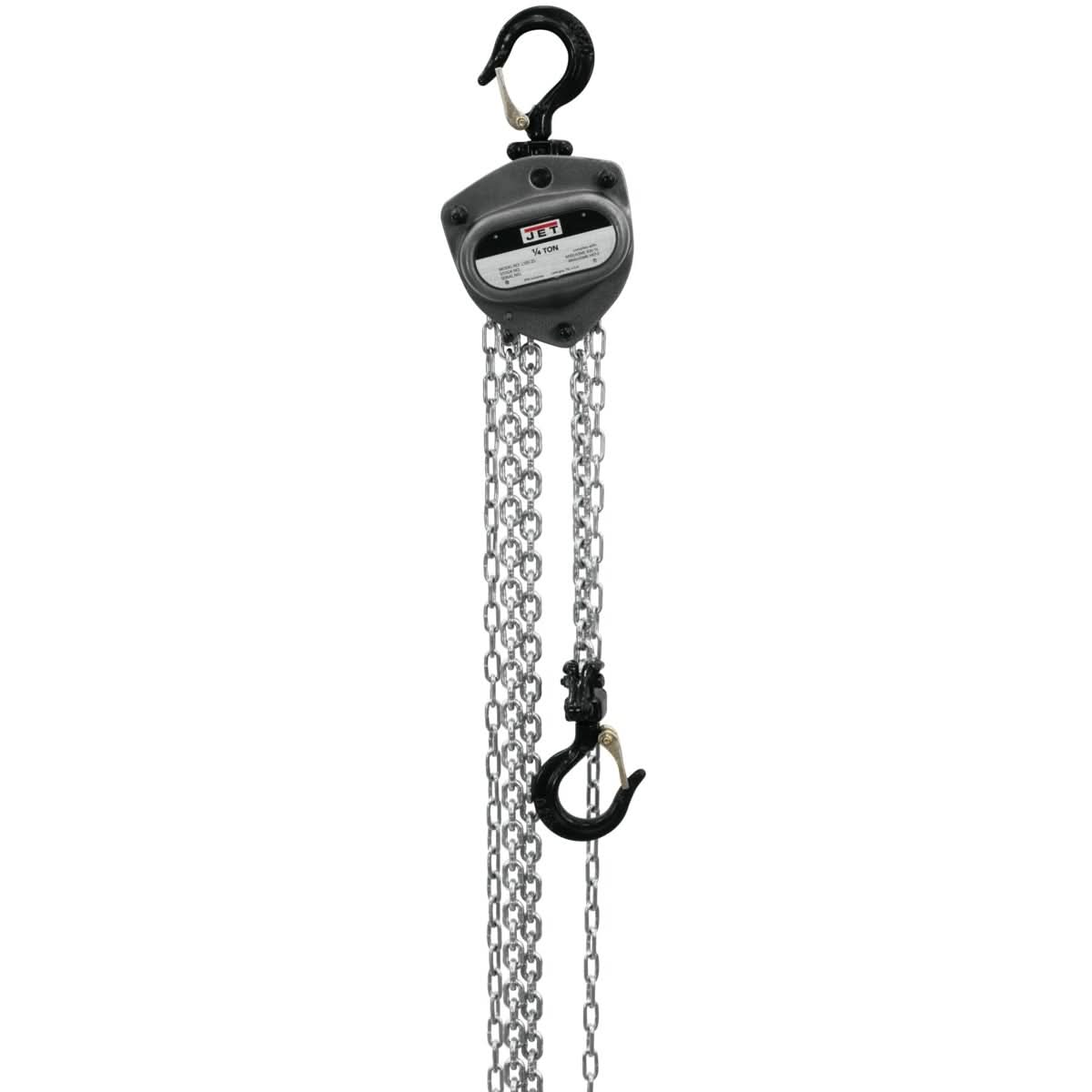 JET 101223 L-100-250WO-30, 1/4-Ton Hand Chain Hoist With 30-Foot Lift & Overload Protection