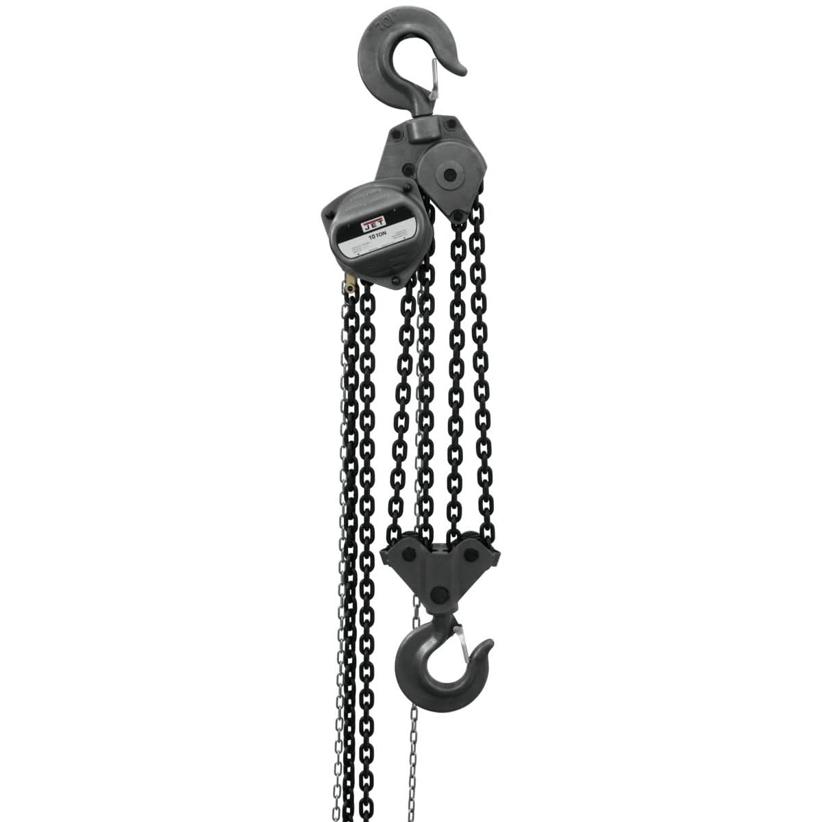 JET 101960 S90-1000-10, 10-Ton Hand Chain Hoist With 10-Foot Lift