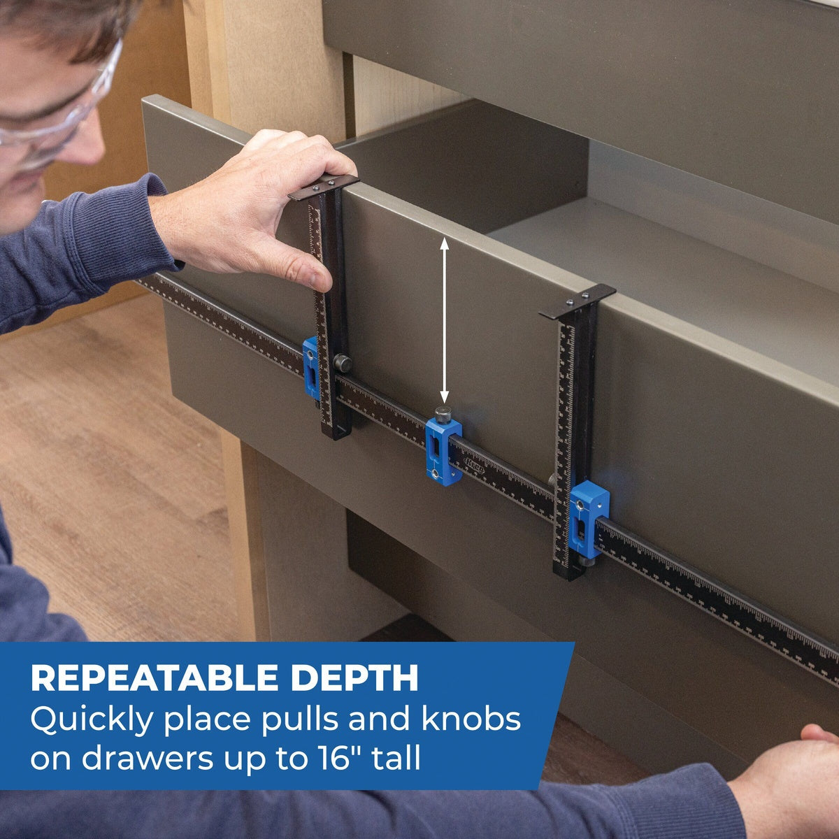 Kreg Tool Cabinet Hardware Jig Pro XL Adjustable Installation Jig