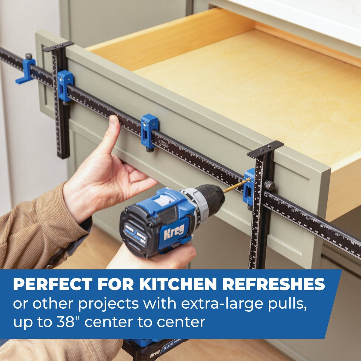 Kreg Tool Cabinet Hardware Jig Pro XL Adjustable Installation Jig