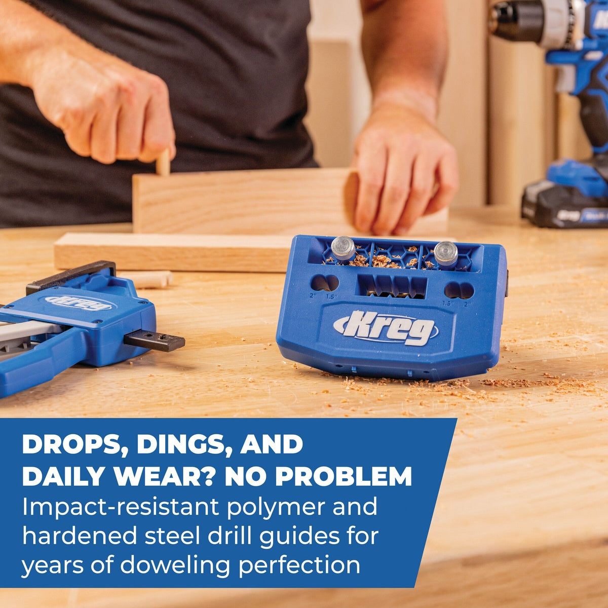 Kreg 1/4-in. and 3/8-in. Dowel Jig Kit for Wood Joinery (KHJD345)