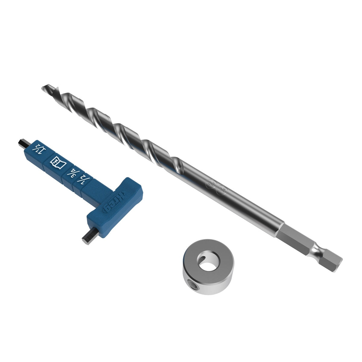 Kreg Micro-Pocket 19/64-in. Drill Bit Accessory with Stop Collar and Hex Wrench (KPHA540)