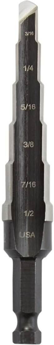 Irwin 10232 UNIBIT HSS #2 6 Step Drill Bit 2 3/16-in. - 1/2-in.