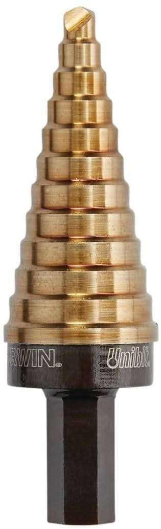 Irwin 10234CB Unibit Cobalt Alloy Steel #4 12 Step Drill Bit 3/16-in. - 7/8-in.
