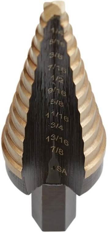 Irwin 10234CB Unibit Cobalt Alloy Steel #4 12 Step Drill Bit 3/16-in. - 7/8-in.