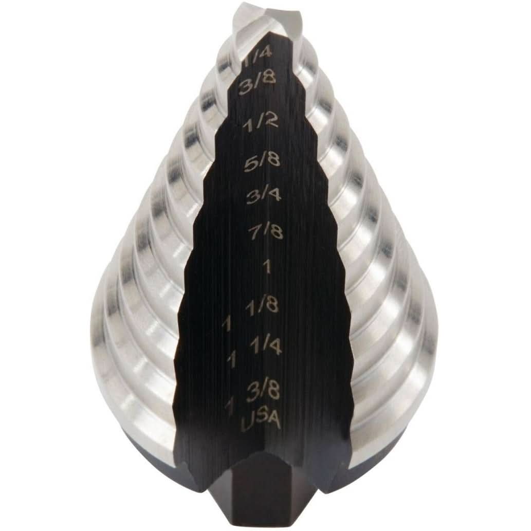 Irwin 10235 UNIBIT HSS #5 10 Step Drill Bit 1/4 -in. - 1-3/8-in.