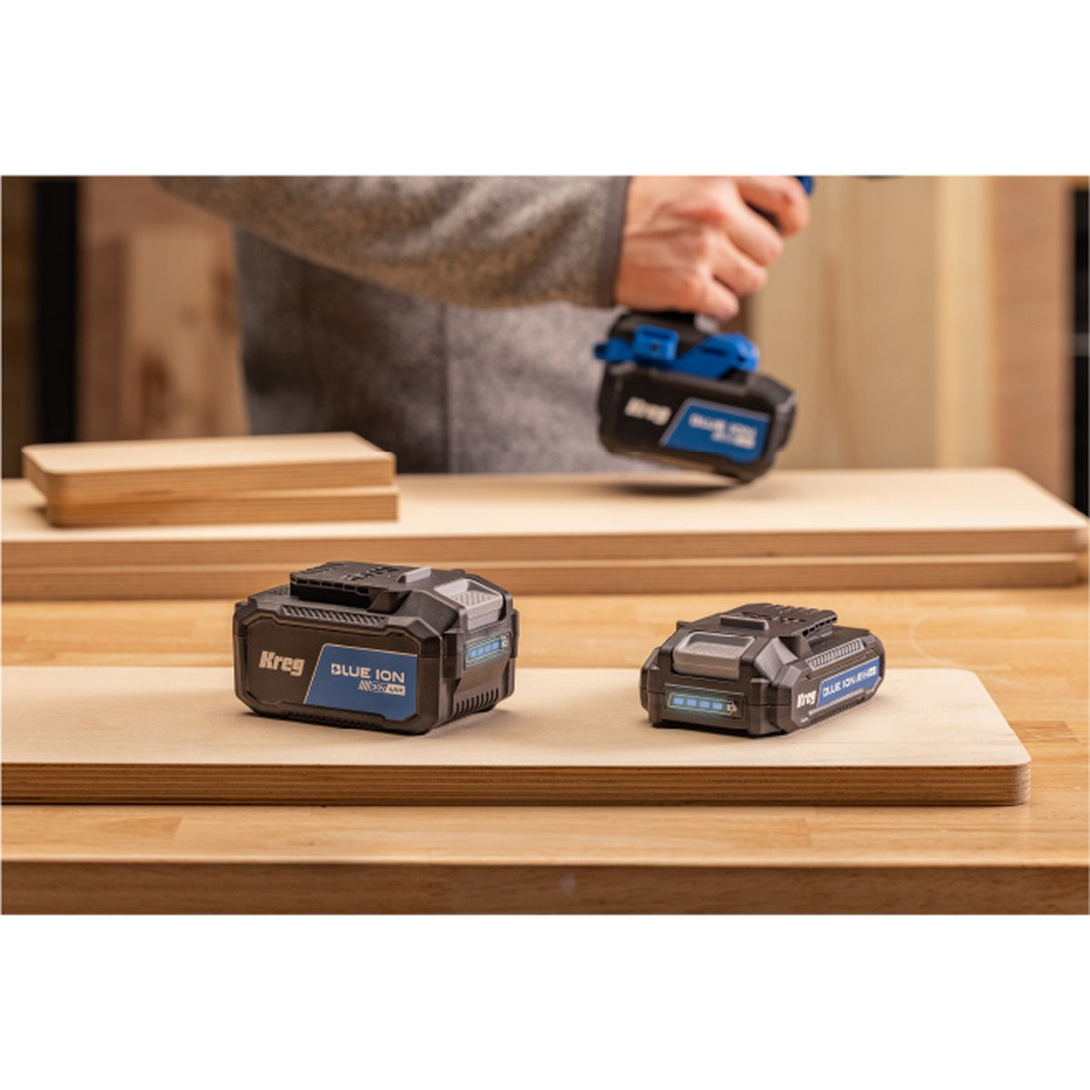 Kreg 20V Ionic Drive 1/2-in. Cordless Compact Drill Driver 2.0Ah Kit + Pocket-Hole Jig with VersaGrip Clamp