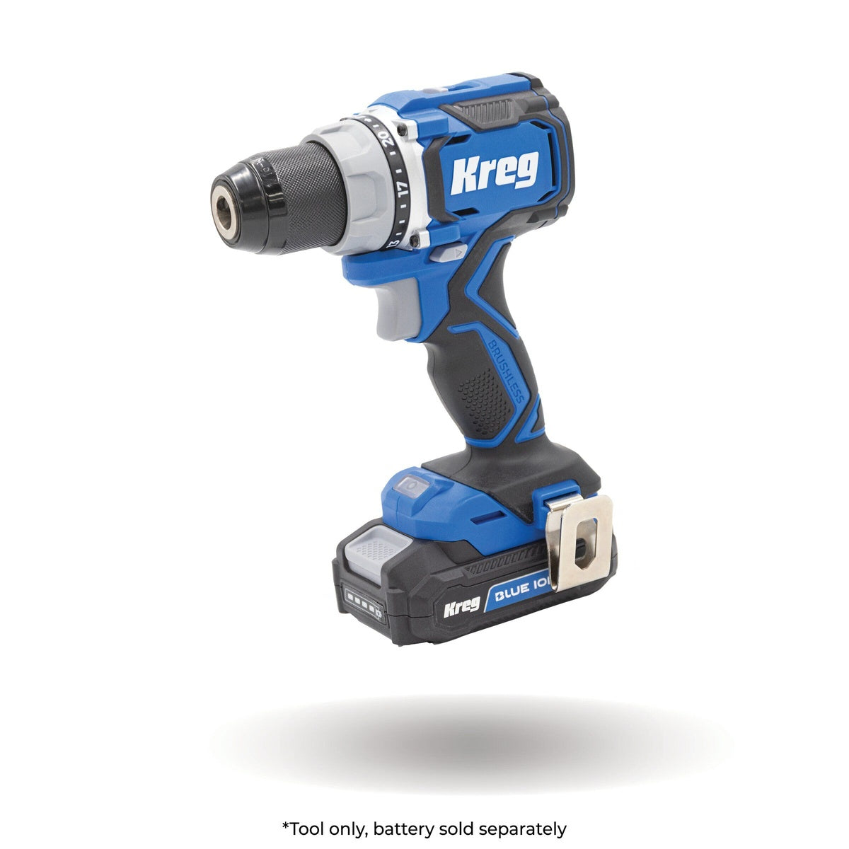 Kreg 20V Ionic Drive 1/2-in. Cordless Compact Drill Driver 2.0Ah Kit + Pocket-Hole Jig with VersaGrip Clamp
