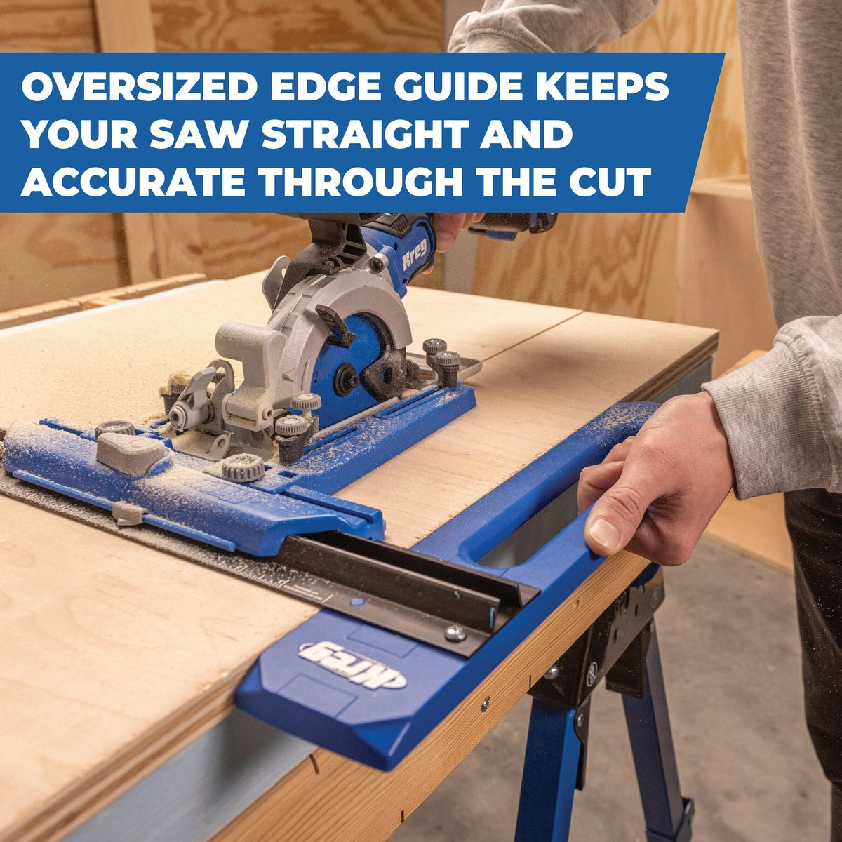 Kreg Rip-Cut 24-in. Circular Saw Guide for Straight, Repeatable Cuts (KMA2400)
