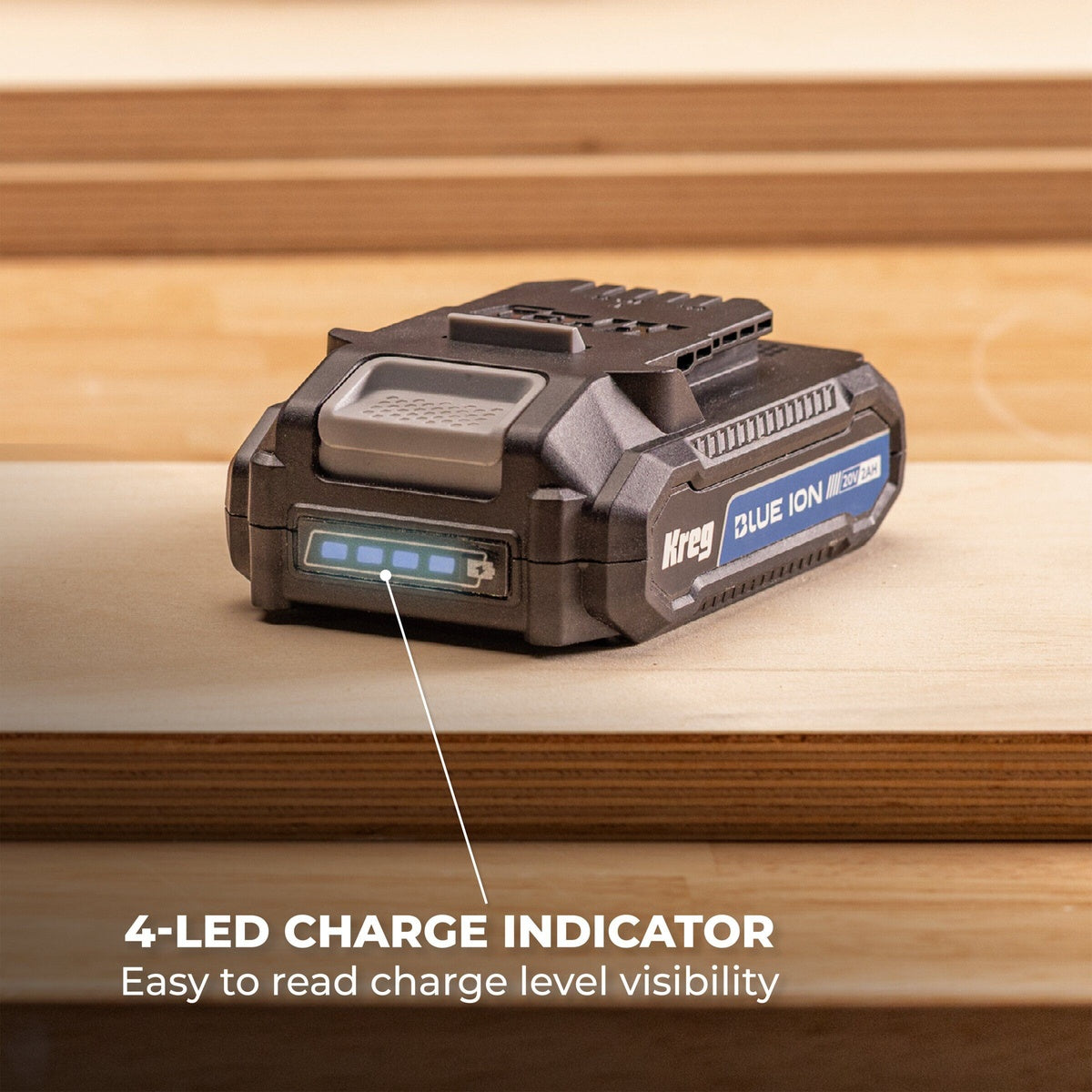 Kreg 20V 2.0Ah Blue Ion Battery and Charger Starter Kit (BCB2A20A)