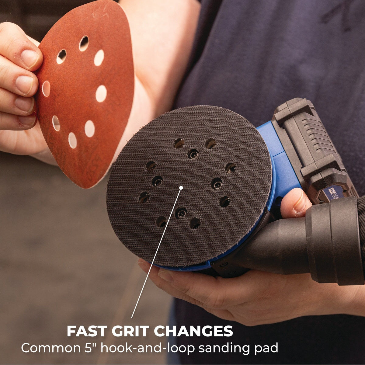 Kreg 20V 5-in. Cordless Brushless Random Orbit Sander, Tool Only (KPTRS500A)