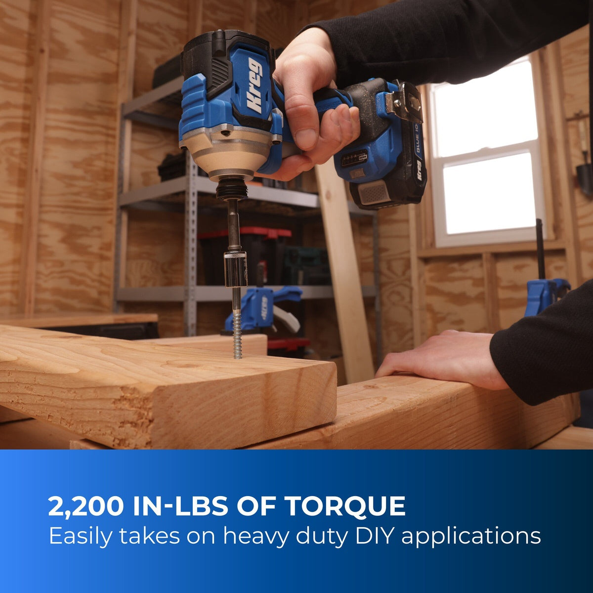 Kreg Ionic Drive 20V 1/4-in. Cordless Compact Impact Driver, Tool Only (KPTDV025A)