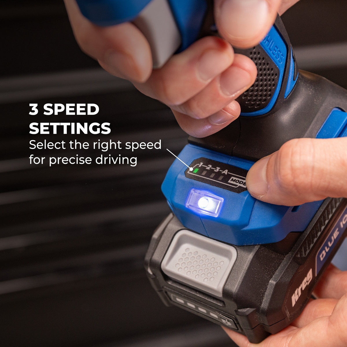 Kreg Ionic Drive 20V 1/4-in. Cordless Compact Impact Driver, Tool Only (KPTDV025A)
