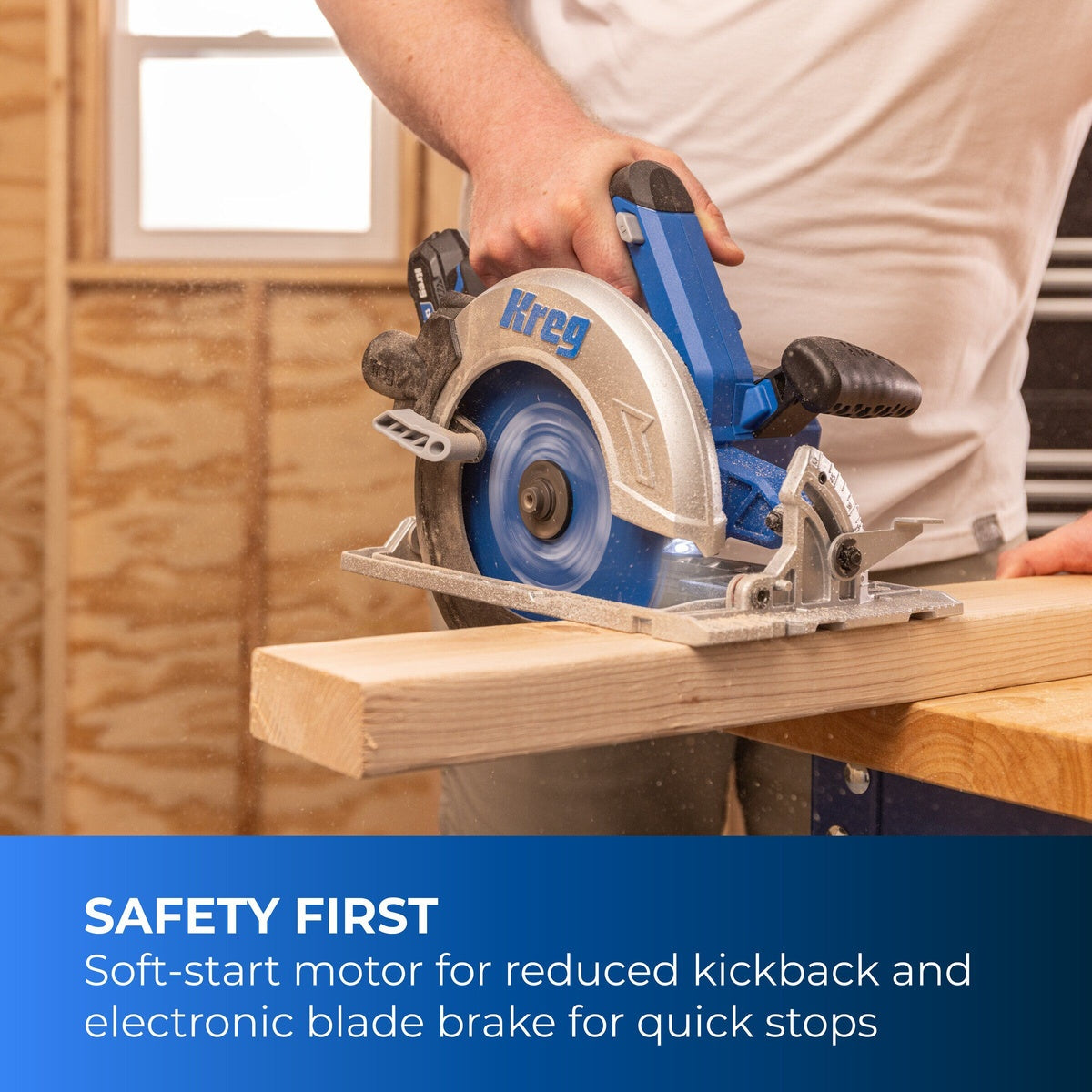 Kreg Ionic Drive 20V 7-1/4-in. Cordless Circular Saw, Tool Only (KPTCS725A)