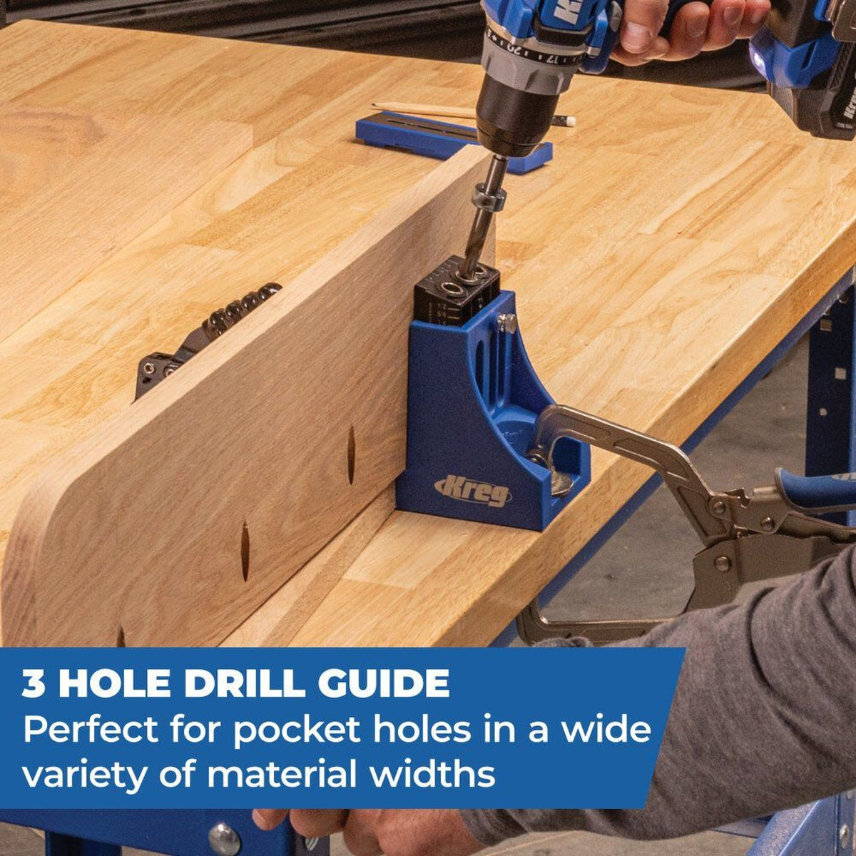 Kreg Pocket-Hole Jig K4 Wood Joinery Jig with Drill Bit Set (K4B)
