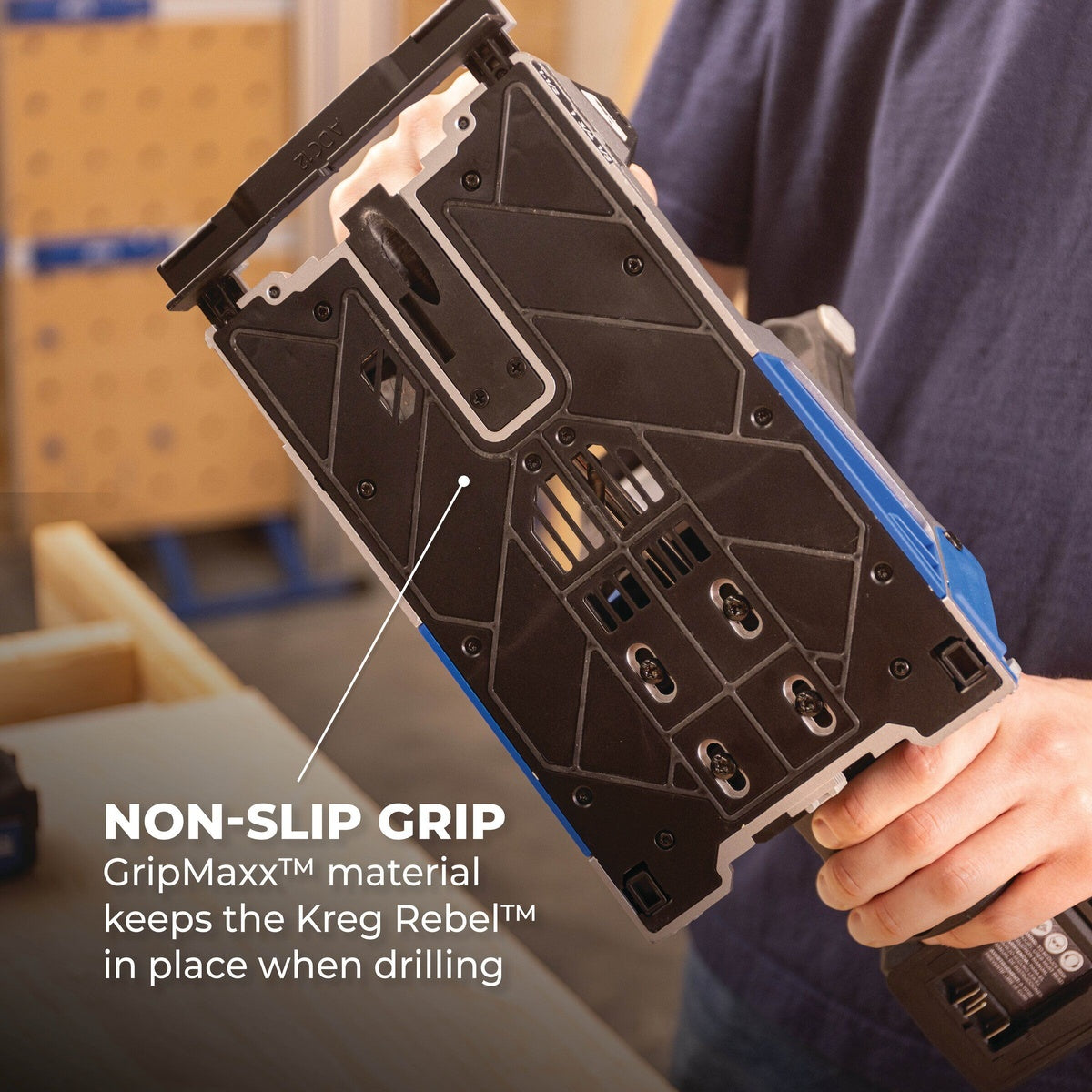 Kreg Rebel 20V Ionic Drive Brushless Cordless Pocket-Hole Joiner, Tool Only (KPTRB100A)