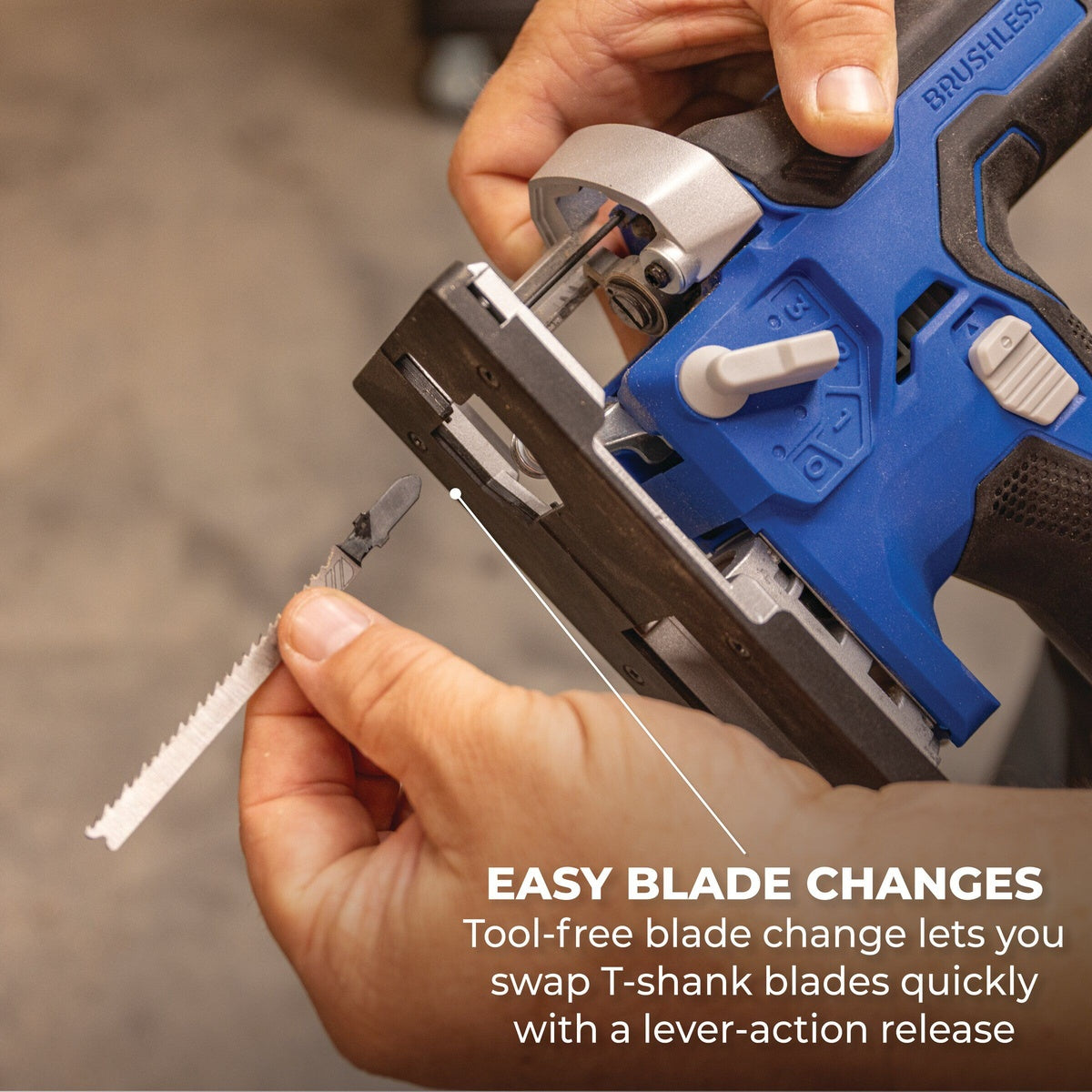 Kreg 20V Ionic Drive Brushless Barrel Grip Jigsaw, Tool Only (KPTJS100A)