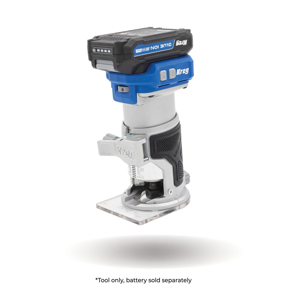 Kreg 20V Ionic Drive 1/4 in. Cordless Trim Router, Tool Only (KPTRT025A)