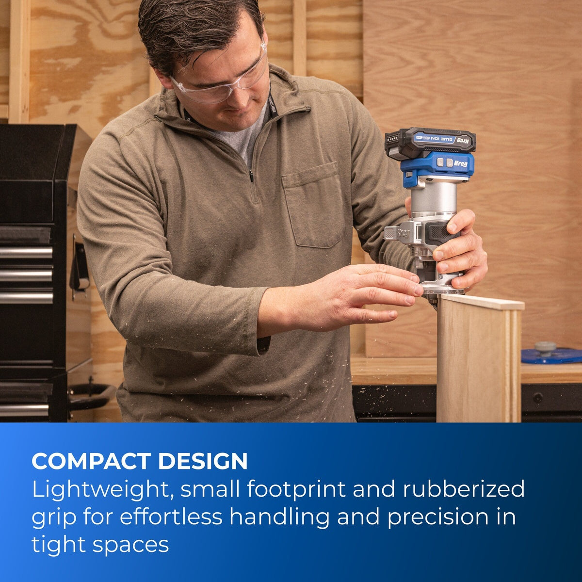 Kreg 20V Ionic Drive 1/4 in. Cordless Trim Router, Tool Only (KPTRT025A)
