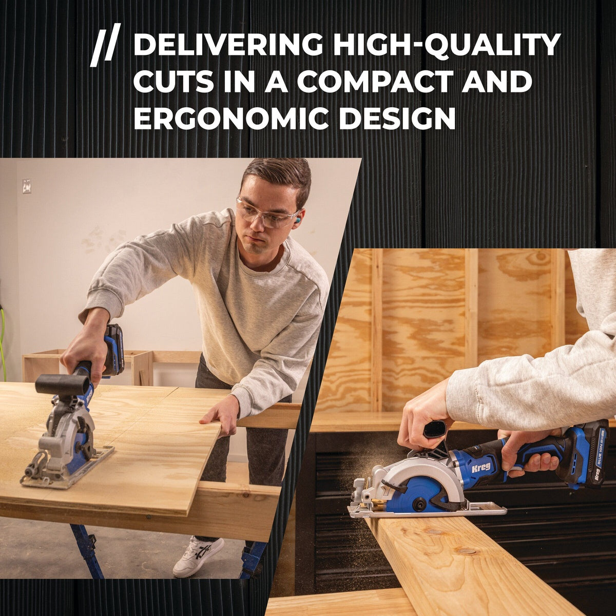 Kreg Ionic Drive 20V 4-1/2 in. Cordless Brushless Circular Saw, Tool Only (KPTCS450A)