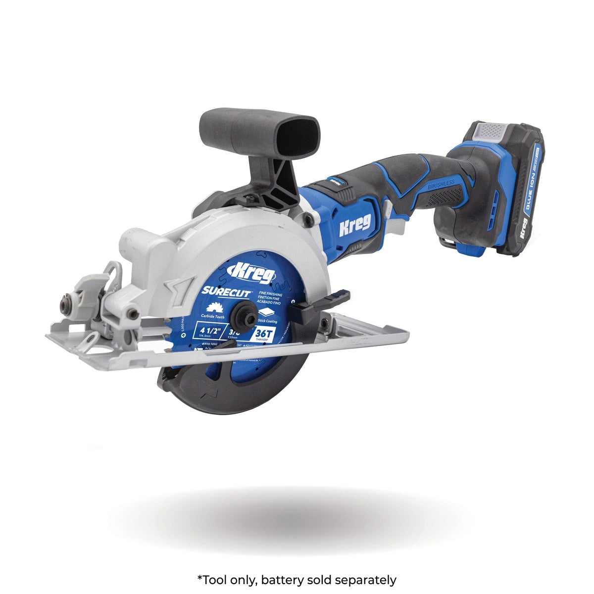 Kreg Ionic Drive 20V 4-1/2 in. Cordless Brushless Circular Saw, Tool Only (KPTCS450A)