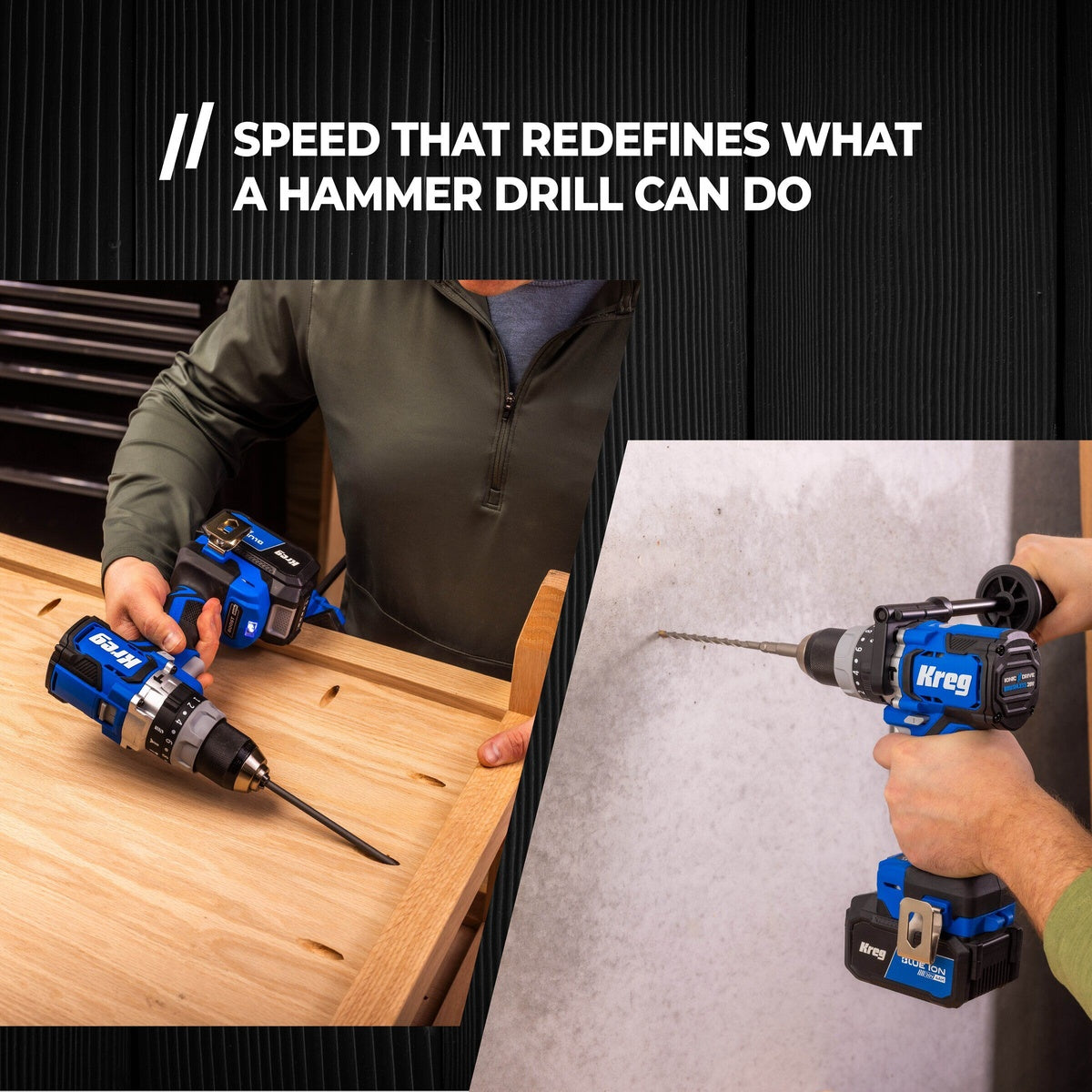 Kreg 20V 1/2-in. Cordless Brushless Hammer Drill, Tool Only (KPTHD050B)
