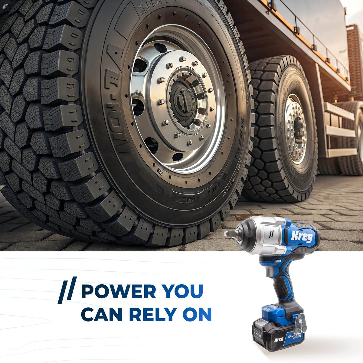 Kreg 20V Ionic Drive 1/2-in. Cordless High Torque Impact Wrench, Tool Only (KPTWR050B)
