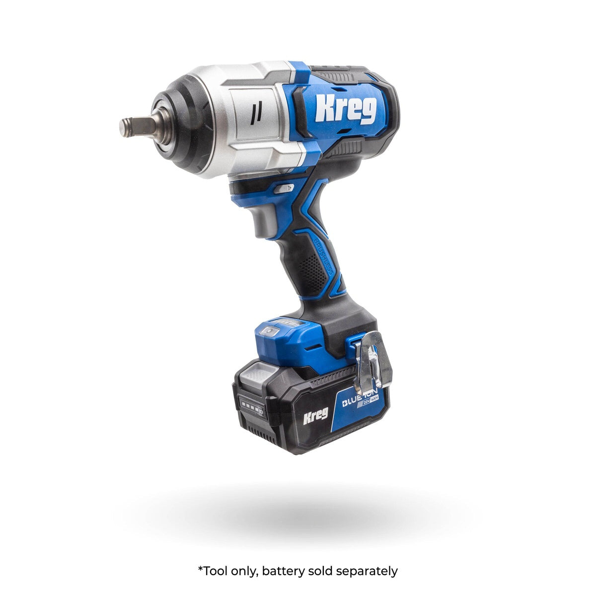 Kreg 20V Ionic Drive 1/2-in. Cordless High Torque Impact Wrench, Tool Only (KPTWR050B)