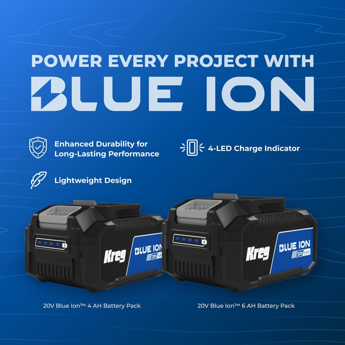 Kreg 20V Ionic Drive 1/2-in. Cordless High Torque Impact Wrench, Tool Only (KPTWR050B)