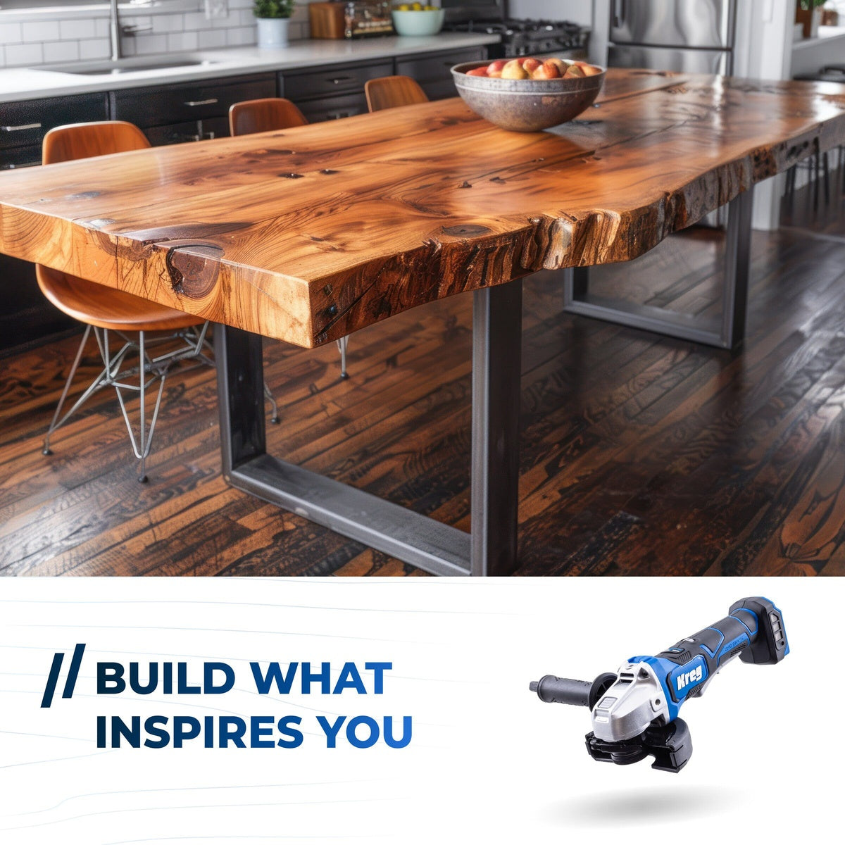 Kreg Ionic Drive 20V 4-1/2-in. to 5-in. Cordless Brushless Angle Grinder, Tool Only (KPTAG450B)
