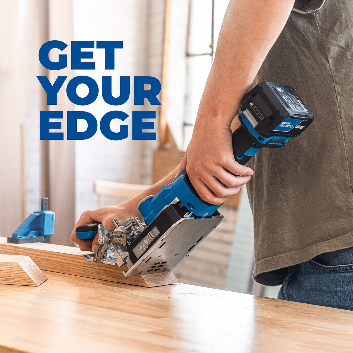 Kreg Edge 20V Ionic Cordless Brushless Loose Tenon Joiner 4.0Ah Kit (KPTBEDGE100B)