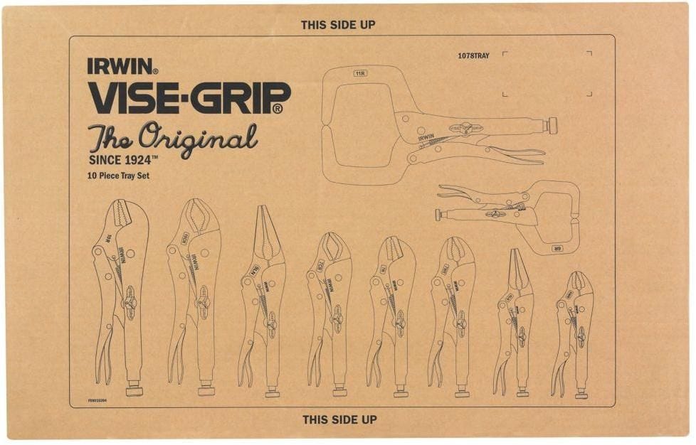 Irwin 1078KB VISE-GRIP Original 10-Piece Locking Pliers Set