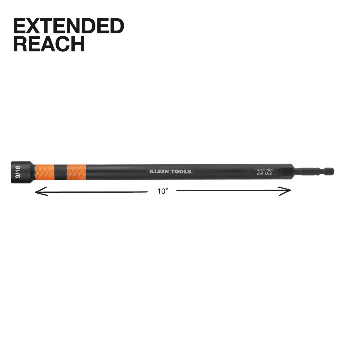 Klein 10916PNDC power nut driver on threaded rod