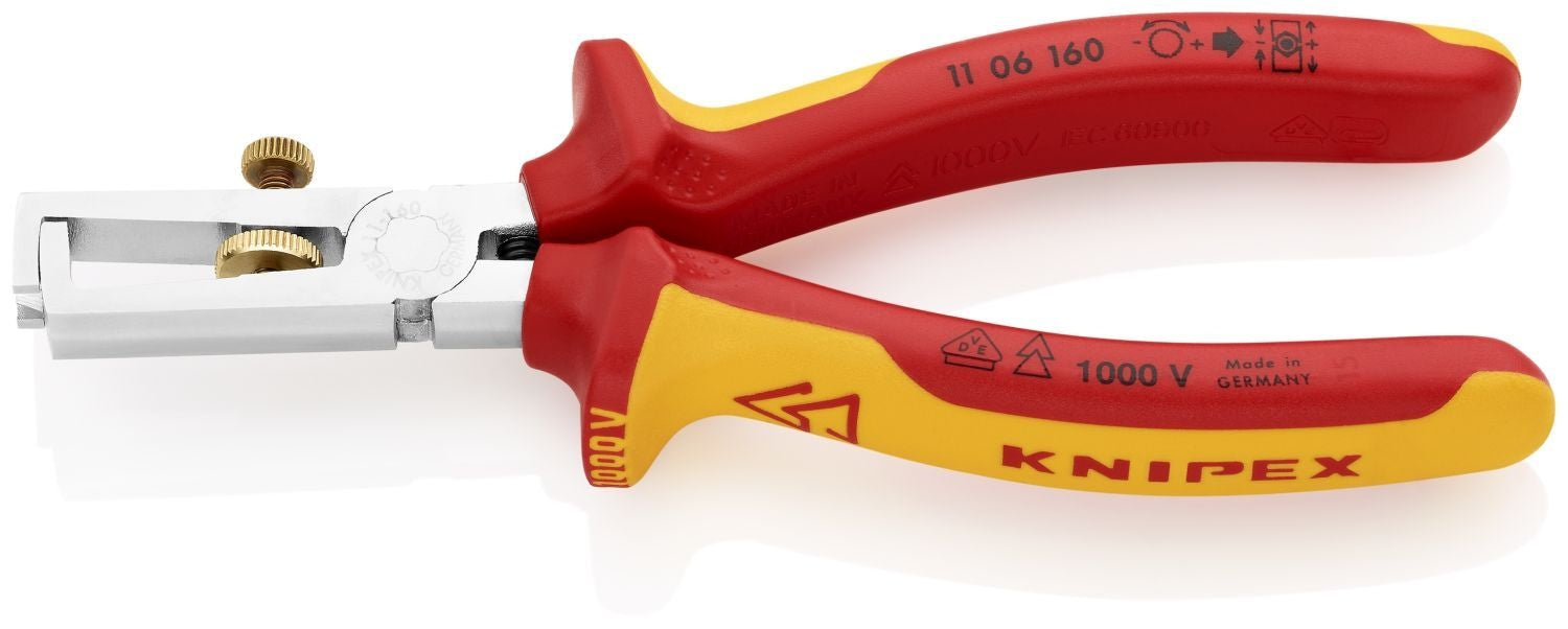 Knipex 11 06 160 End-Type Wire Stripper-1000V Insulated