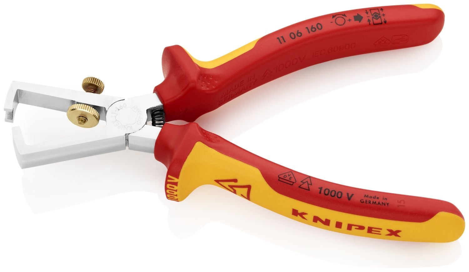 Knipex 11 06 160 End-Type Wire Stripper-1000V Insulated