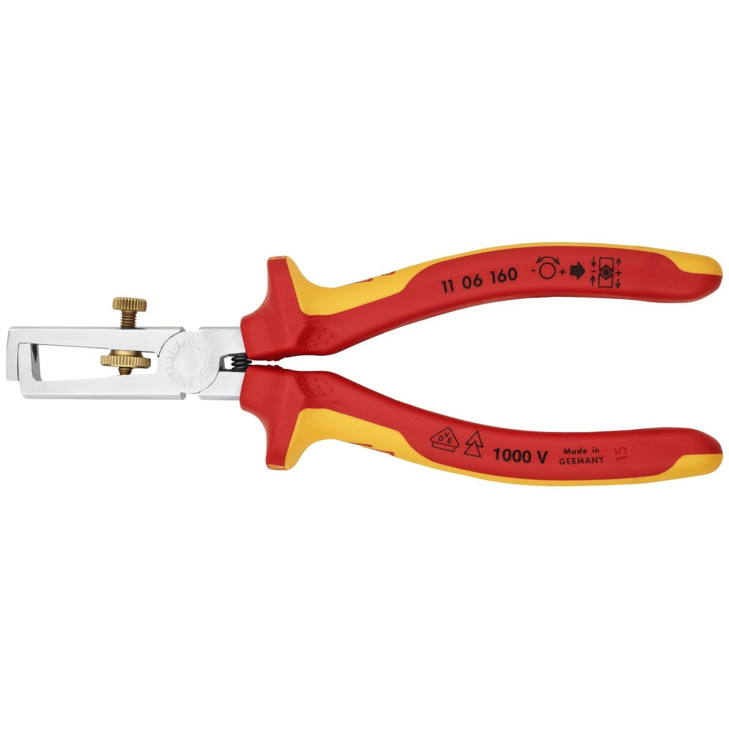 Knipex 11 06 160 End-Type Wire Stripper-1000V Insulated