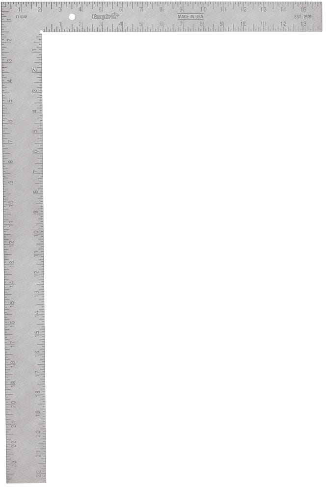 Empire 1110 24-in. x 16-in. Professional Tongue Framing Square
