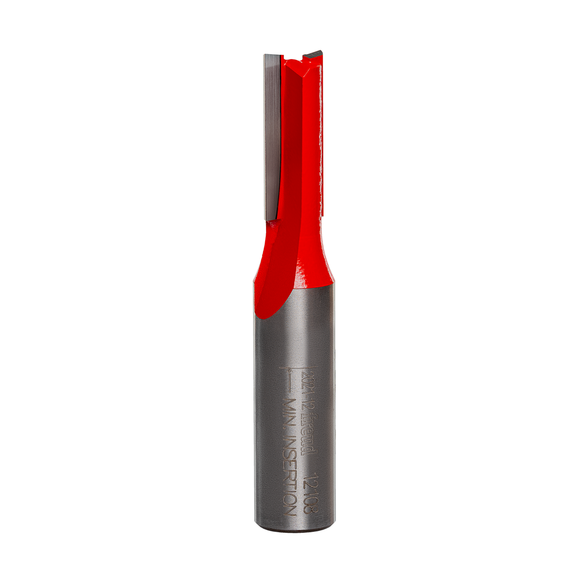 Freud 3/8 in. Dia. x 1 in. Double Flute Straight Router Bit, 1/2 in. Shank (12-108T)