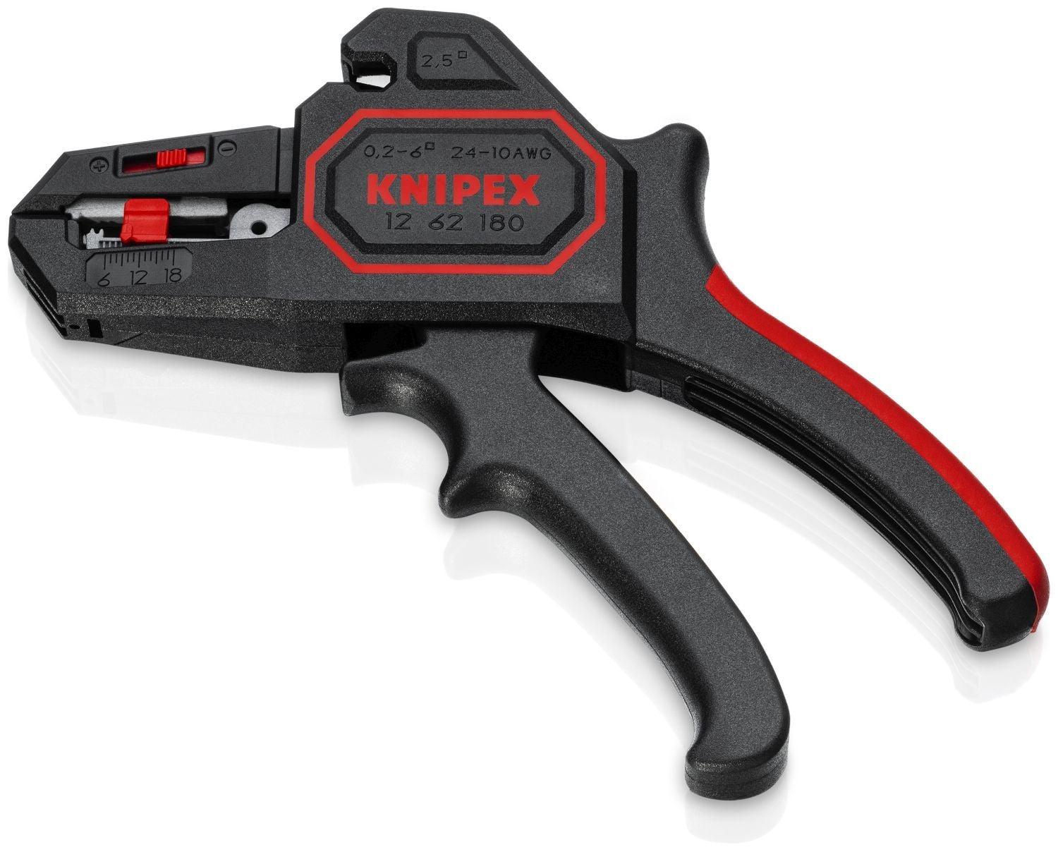 Knipex 12 62 180 Automatic Wire Stripper 10-24 AWG