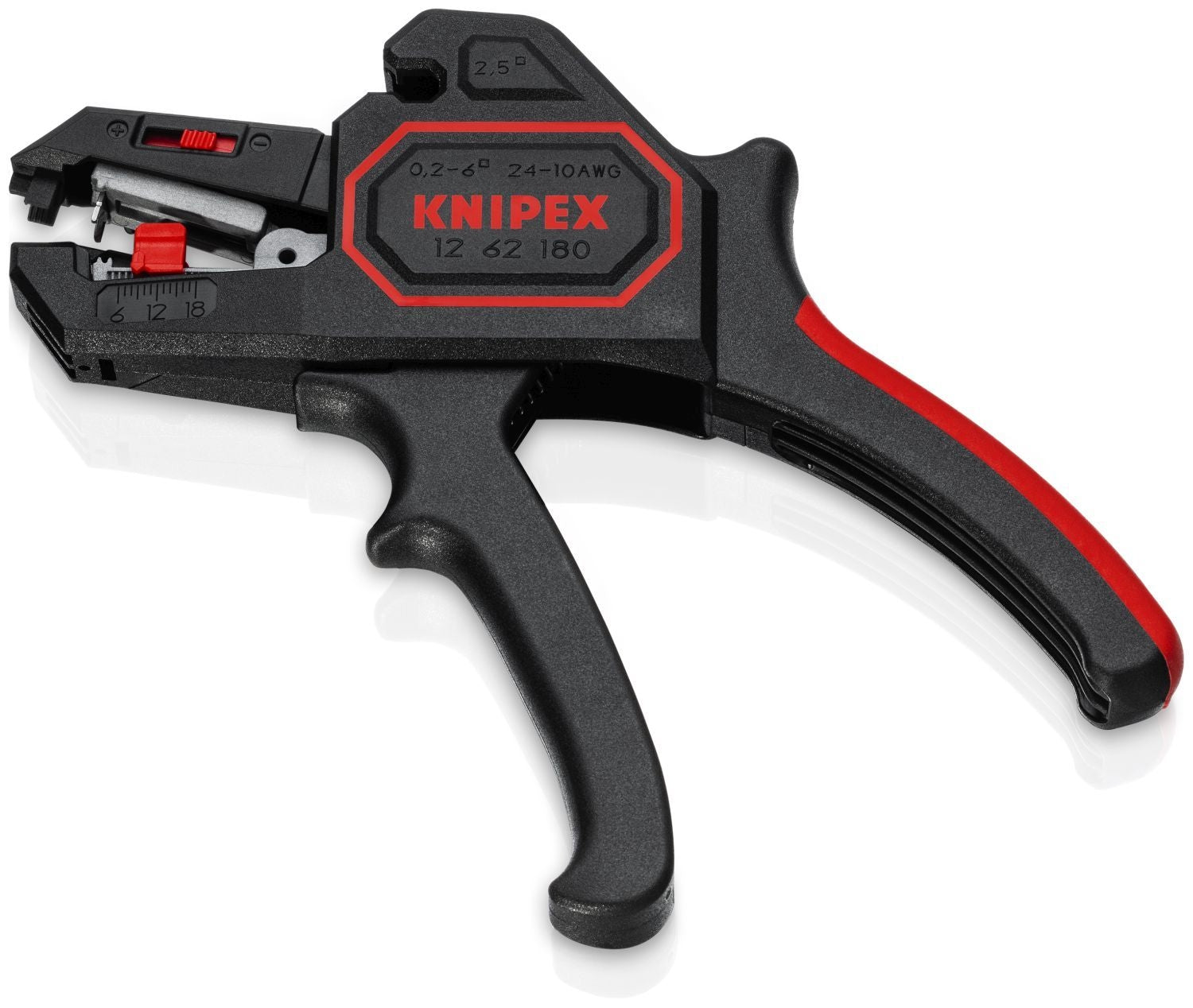Knipex 12 62 180 Automatic Wire Stripper 10-24 AWG