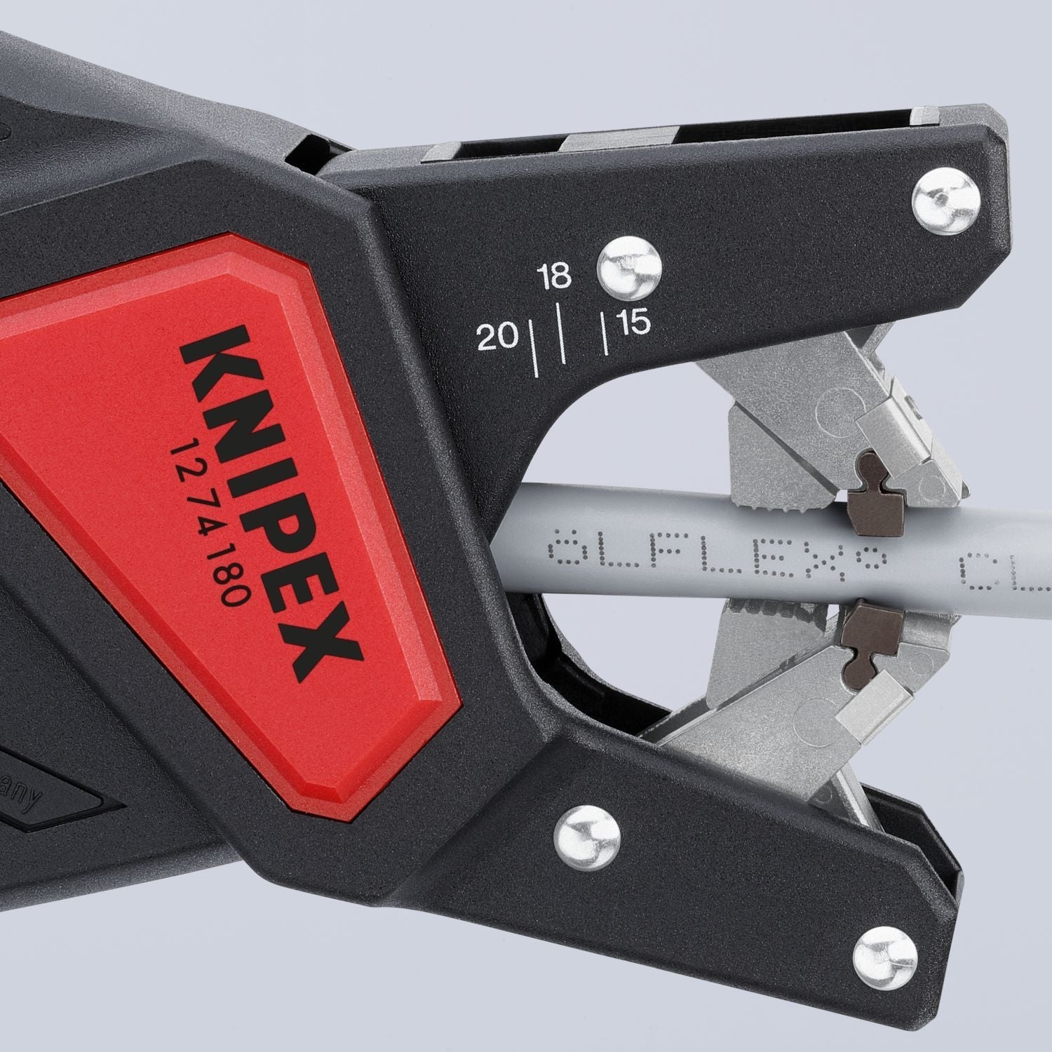 Knipex 12 74 180 SB Automatic Stripping Pliers for Control Cable