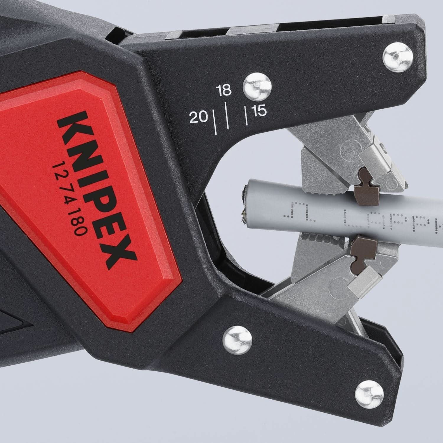 Knipex 12 74 180 SB Automatic Stripping Pliers for Control Cable