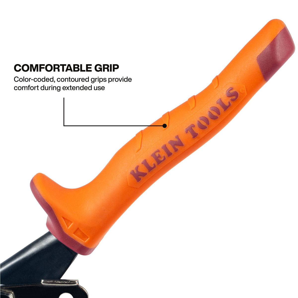 Klein Tools aviation snip self-open latch and contoured grips from the 120AVSKIT