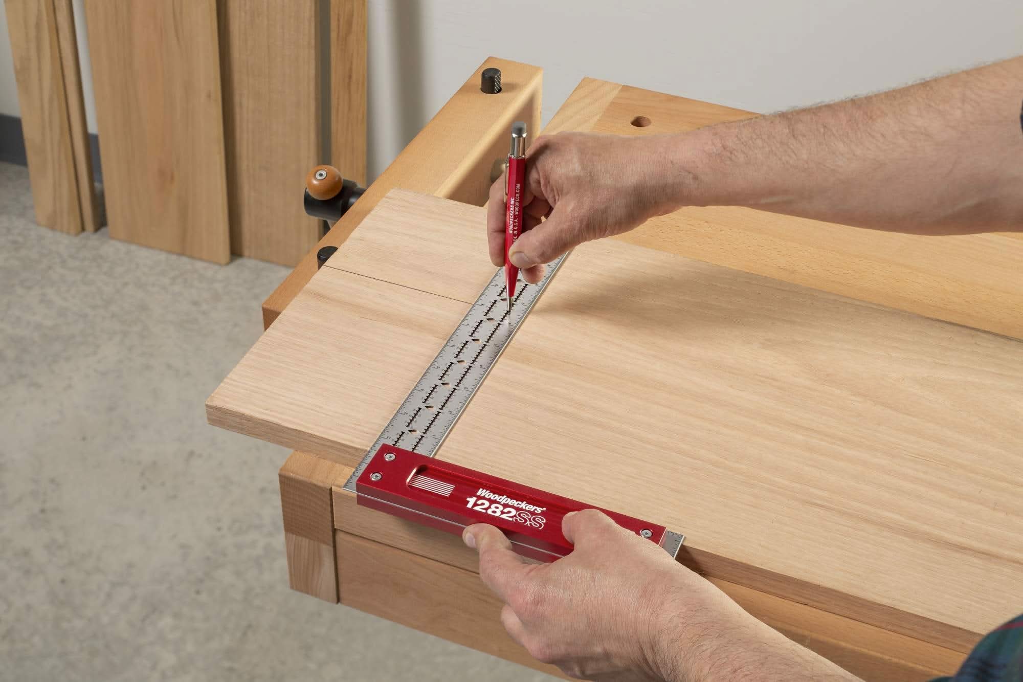 Woodpeckers SSSQ-12-24 Stainless Steel Square, 12 in.