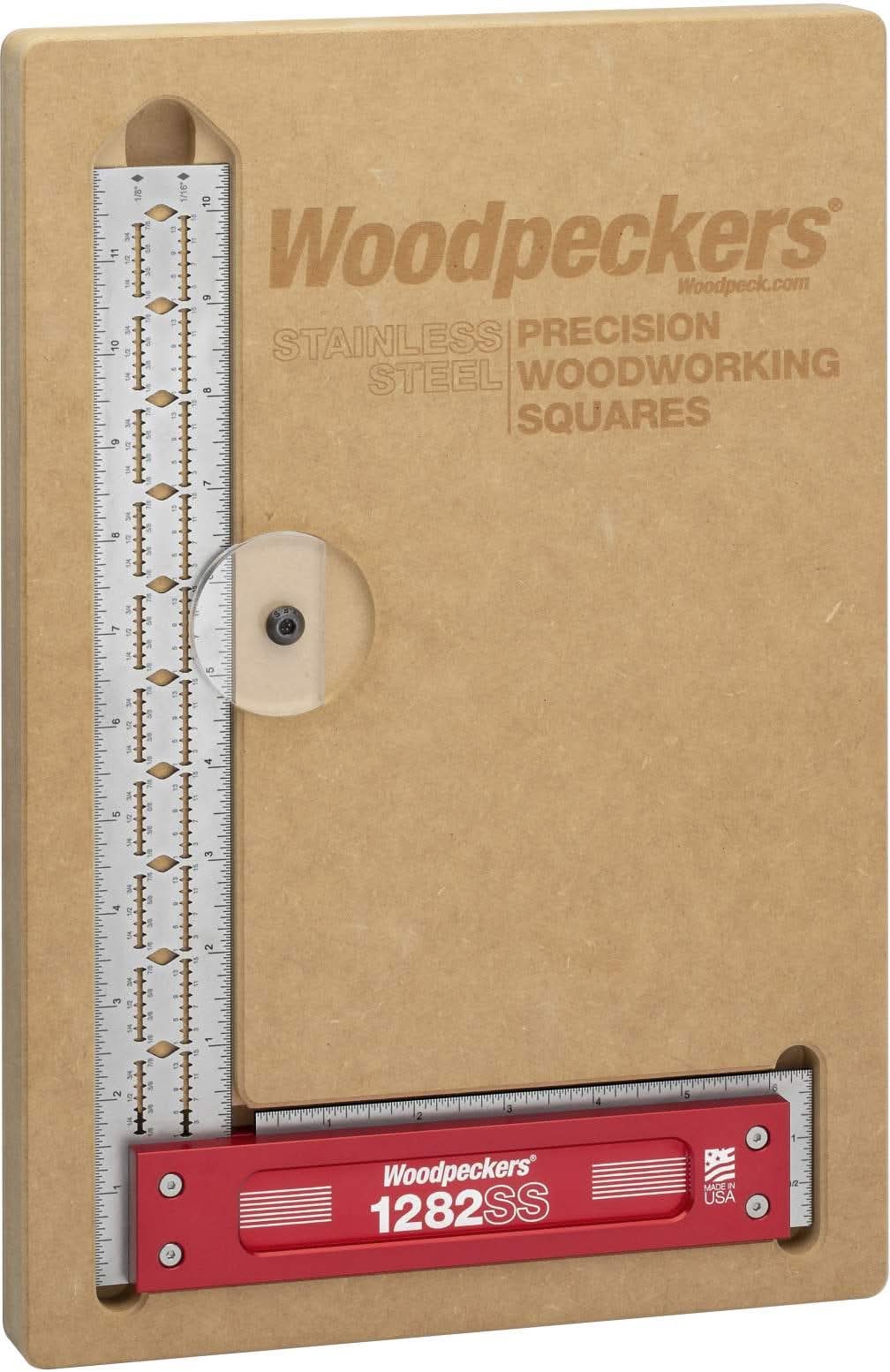 Woodpeckers SSSQ-12-24 Stainless Steel Square, 12 in.