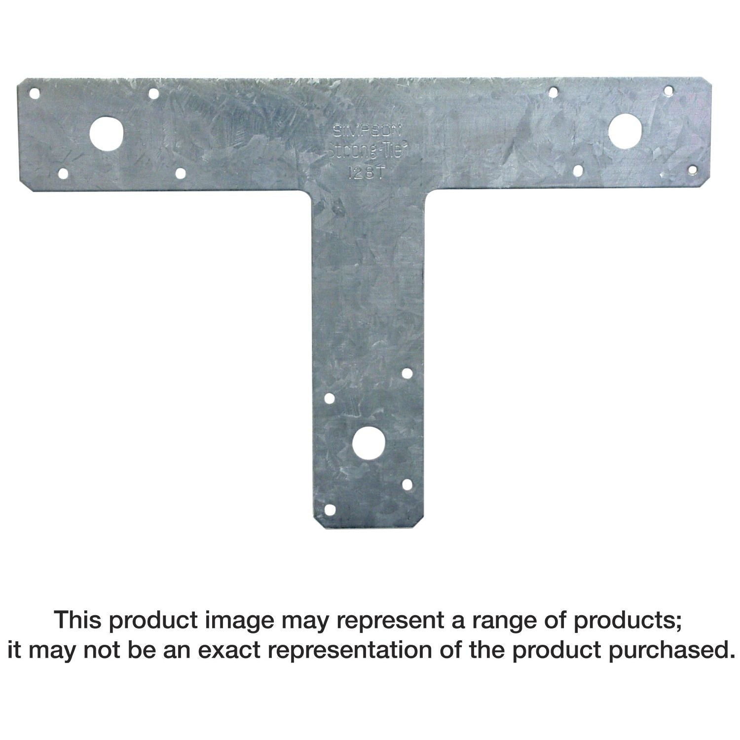 Simpson Strong-Tie 128T 12-in. x 8-in. 14-Gauge Galvanized T Strap