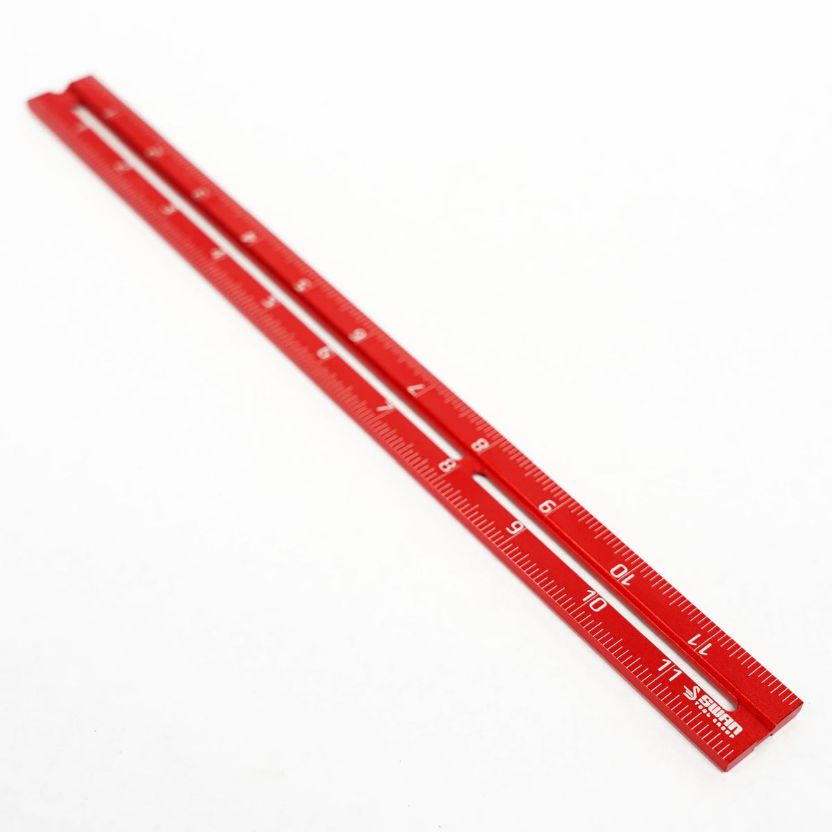 Swan Red Tail Ruler Set — 12 inch ruler detail