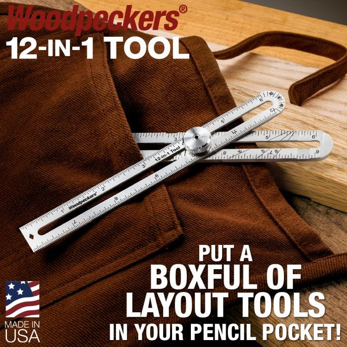 Woodpeckers 12IN1TOOLI-24 12-in-1 Tool, Inch