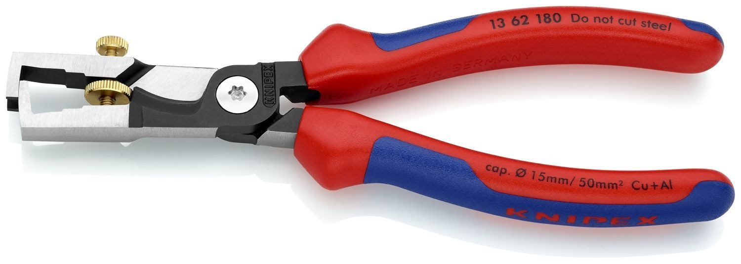 Knipex 13 62 180 Strix Insulation Strippers with Cable Shears