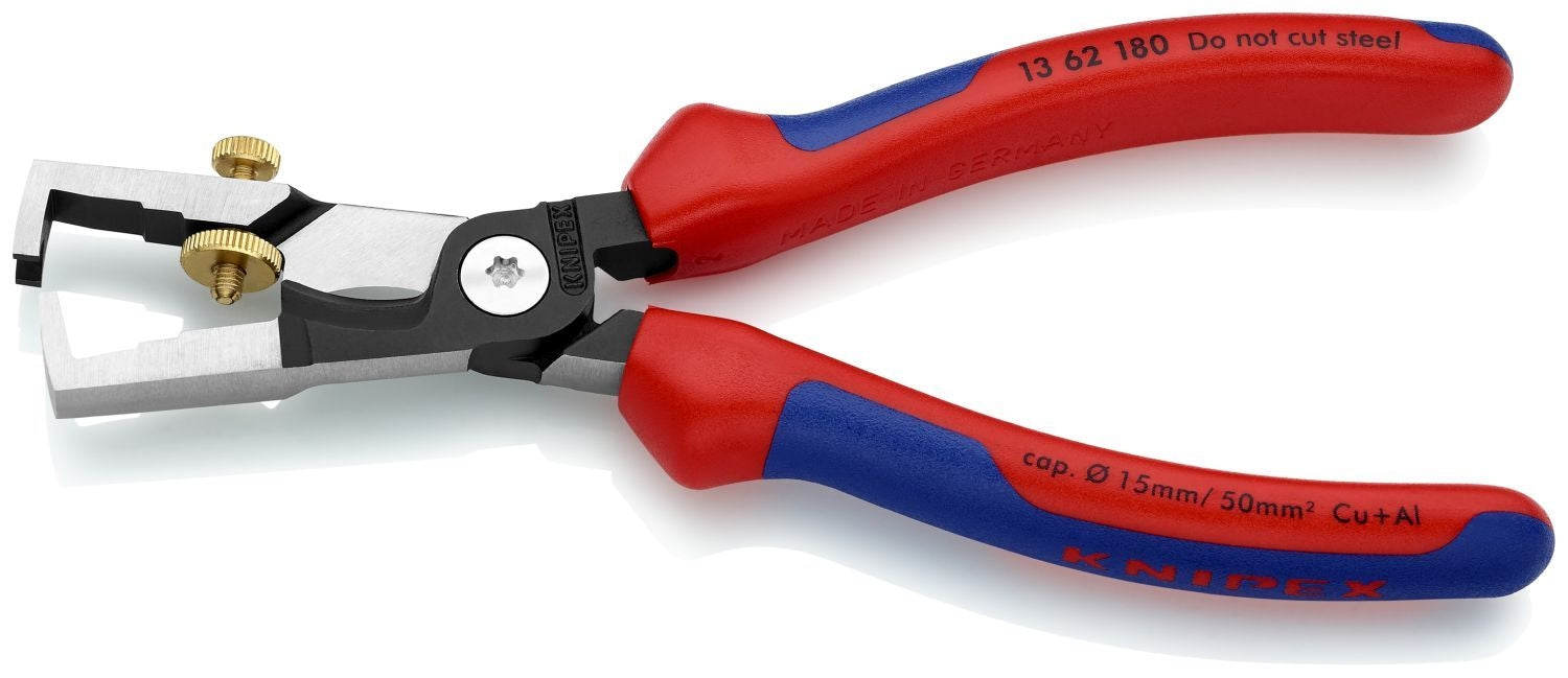 Knipex 13 62 180 Strix Insulation Strippers with Cable Shears